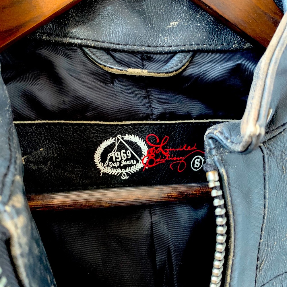 Distressed Leather Jacket - image 2